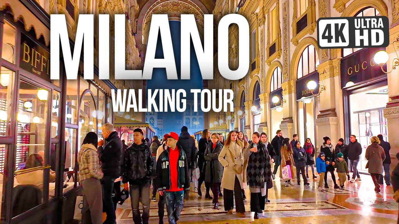 МИЛАН, Италия 🇮🇹 Ночи роскоши | Прогулка в 4K