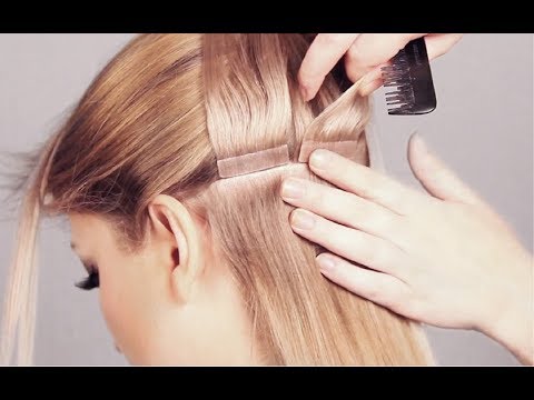 Video: So kleben Sie Haarverlängerungen (mit Bildern)