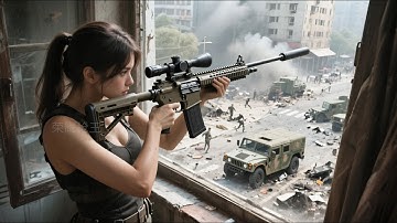 美女狙擊手一槍精準爆頭日軍，一槍一個秒殺100日軍！ ⚔️ 抗日 MMA | Kung Fu
