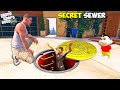 Franklin goes inside the secret sewer of franklins house  gta 5 avengers