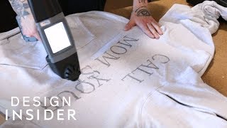 Portable Printer Directly Prints Designs On Clothes