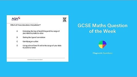 Scatter Diagrams and Interpolation: GCSE Maths Question of the Week
