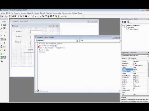 Visual Basic 6.0 Comenzando (parte 1) - YouTube