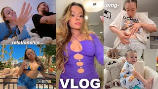 VLOG: our relationship, internet drama, trip to Vegas + young mom life!