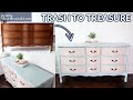 Trash to Treasure French Provincial Dresser Makeover with Dixie Belle Chalk Paint