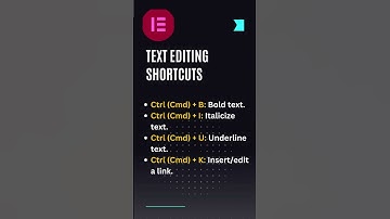 Useful Elementor Keyboard Shortcuts | WordPress tips and tricks