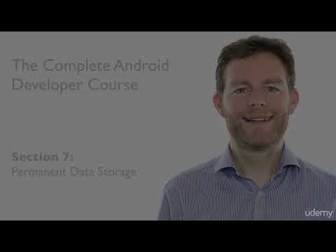 Permanent data storage introduction android app development Best course to Watch And learn  Ever