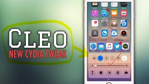 New Tweak Cleo iOS 9-9.3.3: A Control Center less invasive, intelligent and iOS 10 style