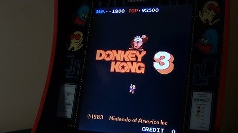 Arcade1up - Donkey Kong 3 - modded w/PlayStation classic & retroarch