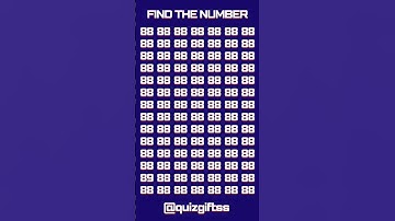 Only Geniuses Can Find the Number in 5 Seconds! #Shorts