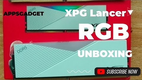 XPG Lancer RGB DDR5 RAM Unboxing | Review