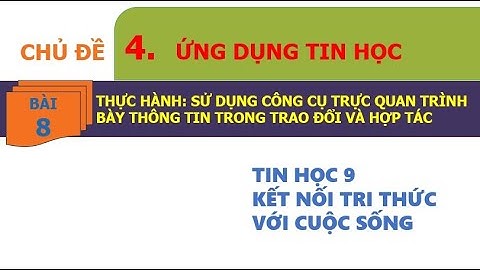 Bài 8 Thực hành sử dụng công cụ trực quan trình bày thông tin trong trao đổi và hợp tác
