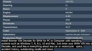 bmw vin decoder option bmw vin decoder option