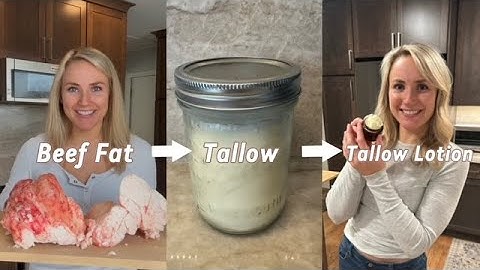 Making Tallow Moisturizer From Beef Fat - Entire Process Start to Finish
