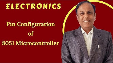 S-VI 3.4 Pin Configuration of 8051| Electronics  | Dr. Niteen Mohod