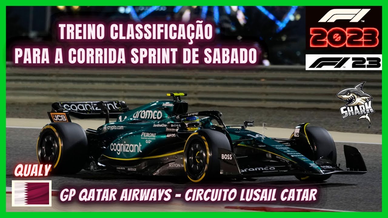 F1 23 TREINO LIVRE 1 GP QATAR LUSAIL - AO VIVO BAND BANDSPORTS - F1 2023  REACT TL1 CATAR FORMULA 1 