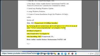 Fix .NET Framework 3.5 Installation Error 0x800F0950 in Windows 11
