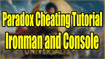 Paradox Cheating Tutorial - Ironman and Console Commands