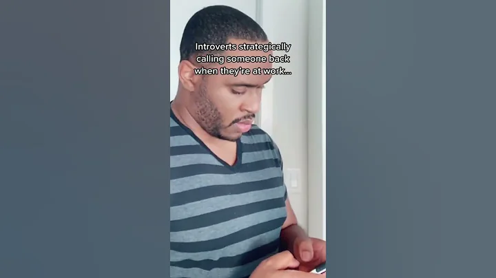 Introverts Strategically Calling Someone Back #shorts