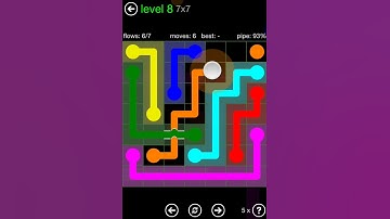 Flow Free Bridges Classic Pack 7x7 Level 8 Walkthrough