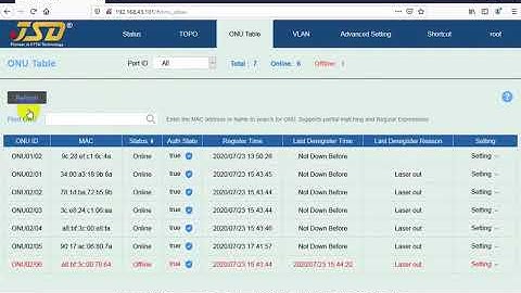 JSD OLT Menu Video Complete
