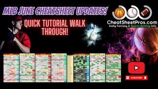 MLB CheatSheet Updates for JUNE 2023!
