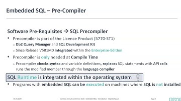 Preview Embedded SQL - An Introduction