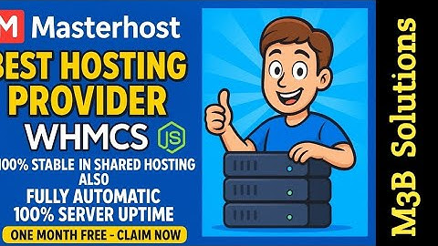 Free | Masterhost – Best Hosting Provider | WHMCS + Node.js Support | 100% Uptime