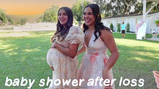 baby shower after loss 👼🏼🌻🥹 | SHE'S PREGNANT AGAIN!