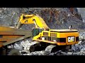 Caterpillar 385C Loading Blasted Rock