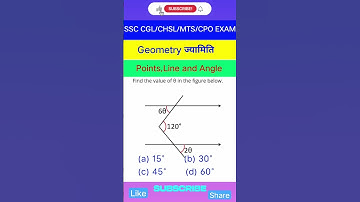 lines and 😱angles 🔥🎯💯questions 📝🔥for ssc CGL CHSL MTS CPO CDS EXAMS #shorts #ssc #ssccgl #sscchsl