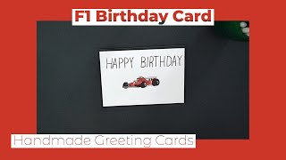 Birthday Day Card - F1 Ferrari Card | DIY Crafts