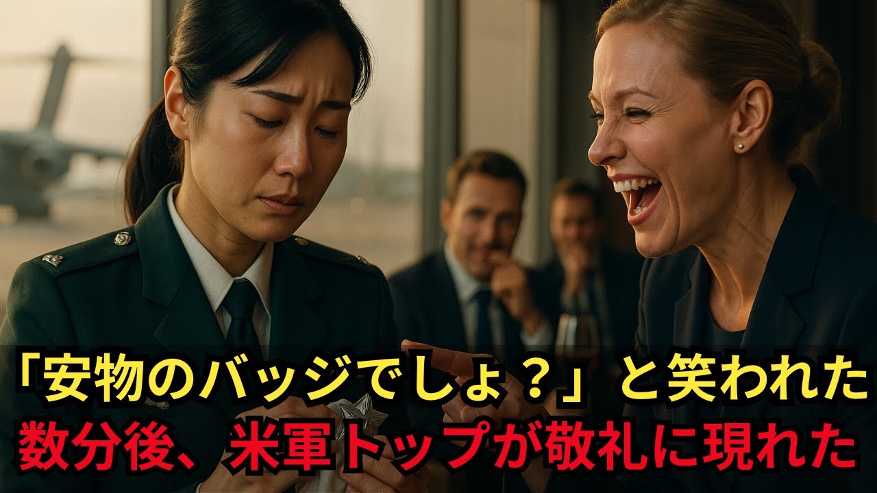 「安物のバッジでしょ？」と笑われた日本人女性──ラウンジ追放から数分後、米軍トップが緊急来訪