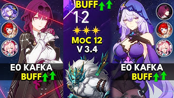 E0 Kafka Buff x E0S1 Black Swan DoT | Memory of Chaos Floor 12 3 Stars | Honkai: Star Rail 3.4