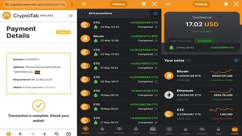 How to withdraw Bitcoin from CryptoTab Browser To NC WALLET