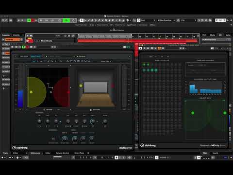 Trying to Compose a song with NUENDO 11 Integrated Dolby Atmos Renderer