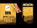 Comment dbuter sur procreate  tuto procreate paysage dbutant