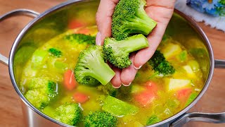 It&#39;s so delicious that I make it almost every day! Healthy broccoli soup recipe!