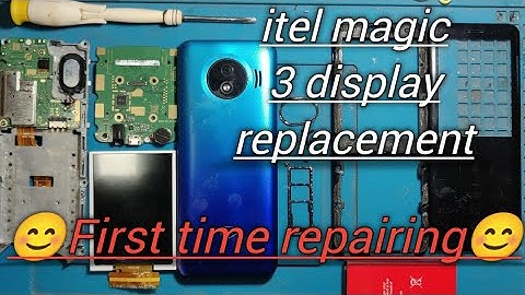 itel Magic 3 touch keypad mobile display replacement First Time Open
