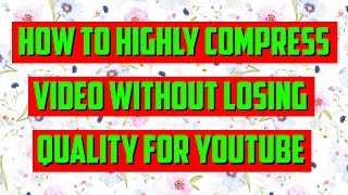 [Hindi] BEST VIDEO COMPRESSOR TO COMPRESS VIDEO WITHOUT LOSING QUALITY FOR YOUTUBE | हिन्दी screenshot 3