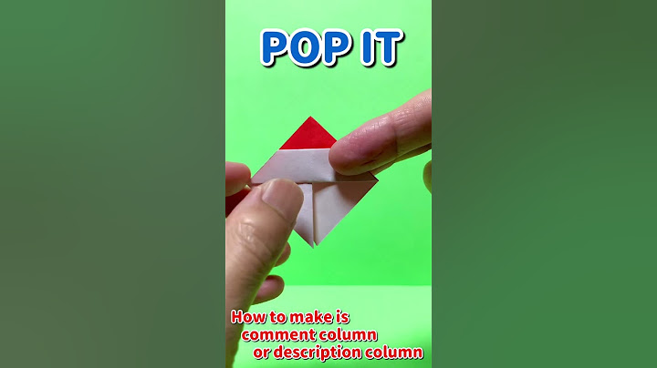 Origami POP IT [fidget toy] #Shorts
