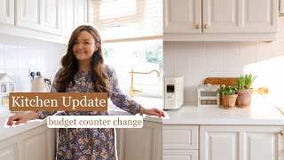 Kitchen Makeover, budget Ikea SÄLJAN countertop change