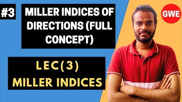 Material Science | How to find Miller Indices of directions | By Aditya Thakur | GATE | ESE | ISRO