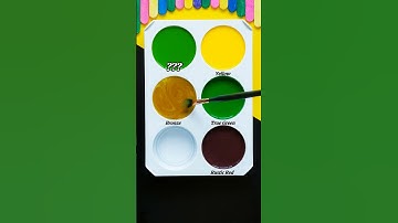 🌛🌳 🤎 A Dance of Nature’s Hues — Rustic Red Meets Bright Yellow.#satisfying #colors #painting #reels