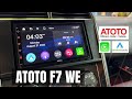 Atoto f7 we  full in depth review and install  apple carplay android auto universal car stereo