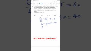 HTET Ratio &amp; Ranking Tricks | 1 Minute Maths Shortcut