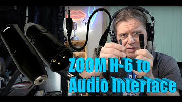 Connecting a ZOOM H6 (RODE Video Micro) to an Audio Interface