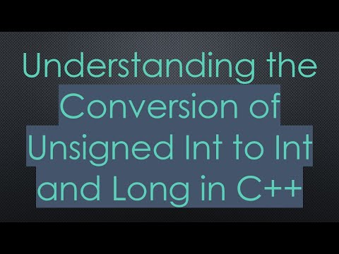 Understanding the Conversion