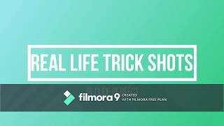REAL LIFE TRICK SHOTS (OUR FIRST VIDEO) |JR.DUDE PERFECT