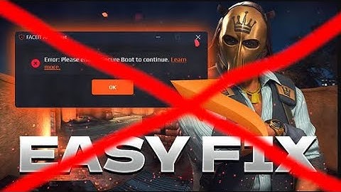 UWAŻAJ NA TEN FILM ! (secure boot faceit)